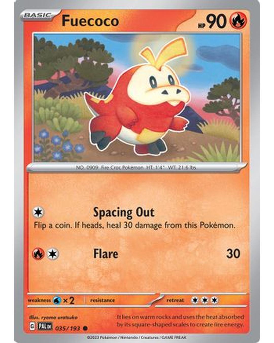 Fuecoco 035/193  SV02 Paldea Evolved - Common