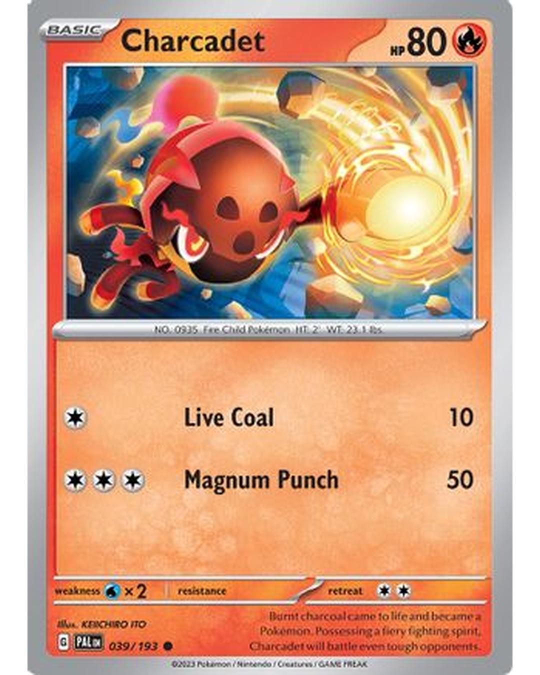 Charcadet 039/193  - Reverse Holofoil SV02 Paldea Evolved - Common