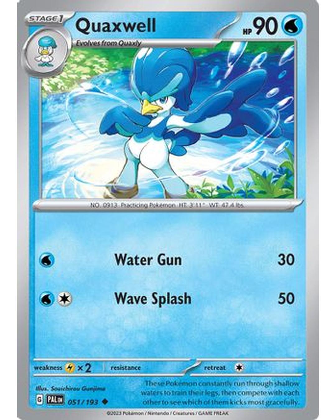 Quaxwell 051/193  SV02 Paldea Evolved - Uncommon