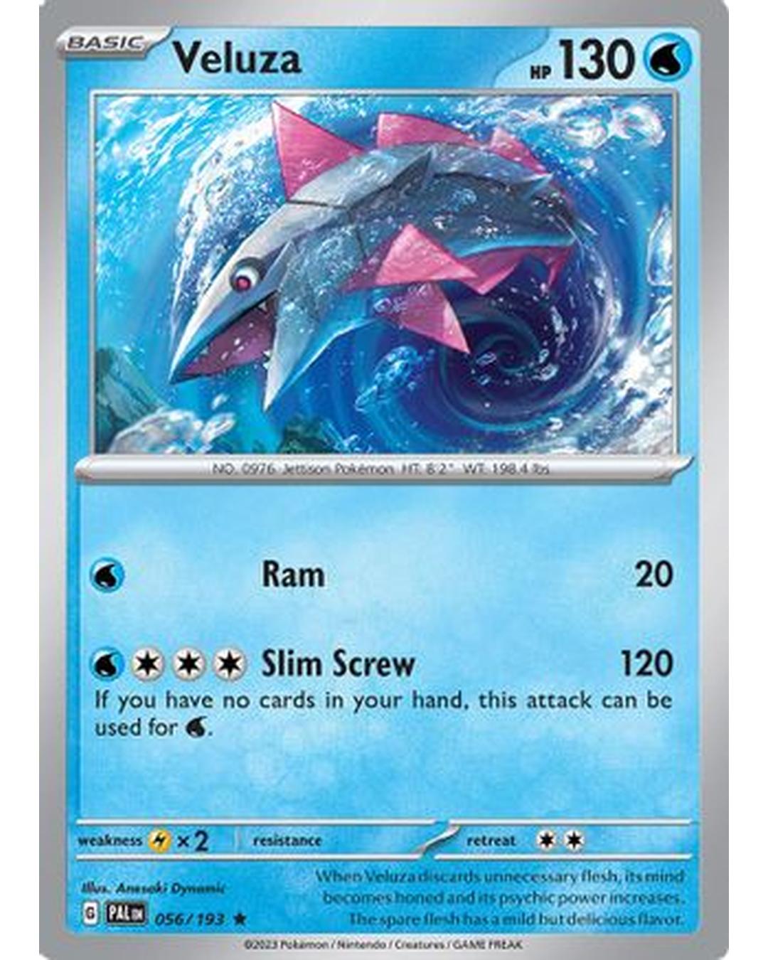 Veluza 056/193  - Reverse Holofoil SV02 Paldea Evolved - Rare