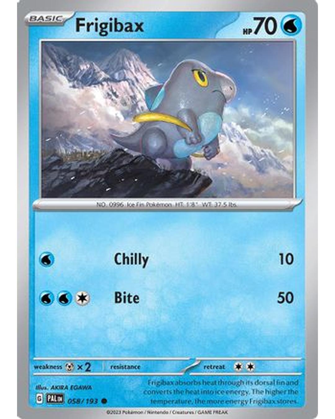 Frigibax 058/193  - Reverse Holofoil SV02 Paldea Evolved - Common