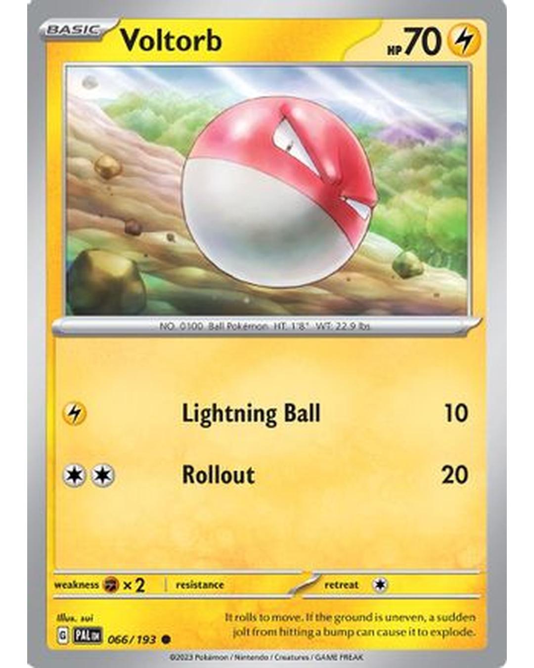 Voltorb 066/193  - Reverse Holofoil SV02 Paldea Evolved - Common