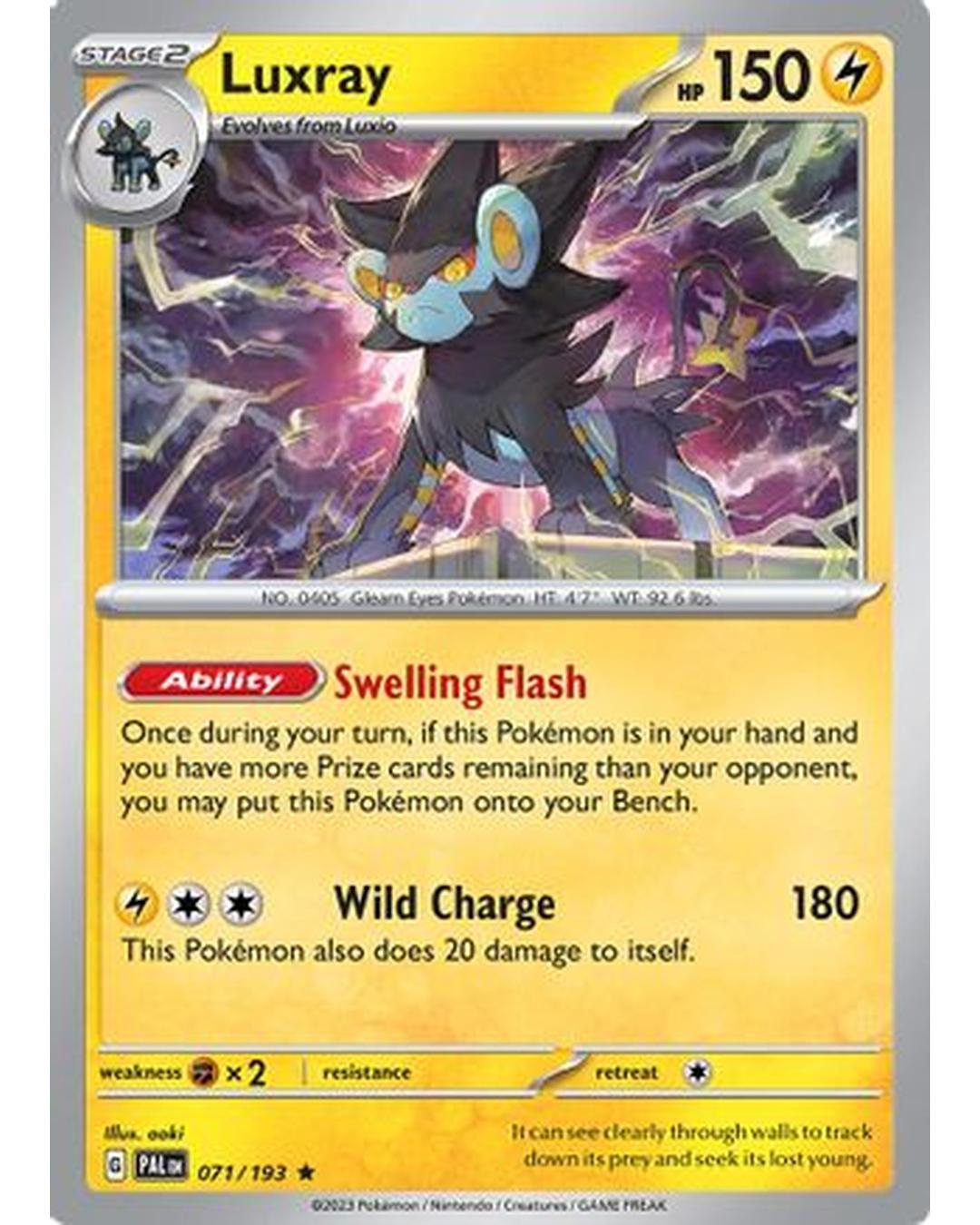 Luxray 071/193  - Holofoil SV02 Paldea Evolved - Rare