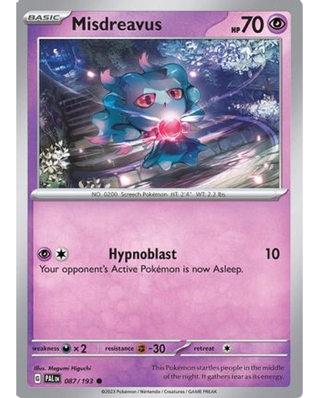 Misdreavus 087/193  SV02 Paldea Evolved - Common