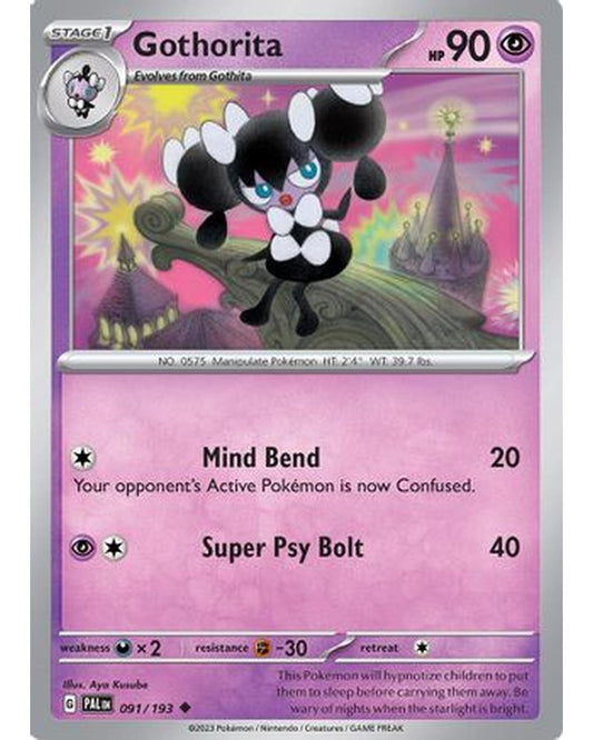 Gothorita 091/193  - Reverse Holofoil SV02 Paldea Evolved - Uncommon