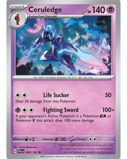 Ceruledge 098/193  - Holofoil SV02 Paldea Evolved - Rare