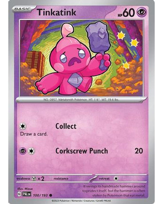 Tinkatink 100/193  - Reverse Holofoil SV02 Paldea Evolved - Common