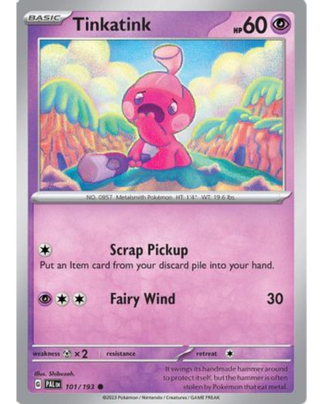 Tinkatink 101/193  - Reverse Holofoil SV02 Paldea Evolved - Common