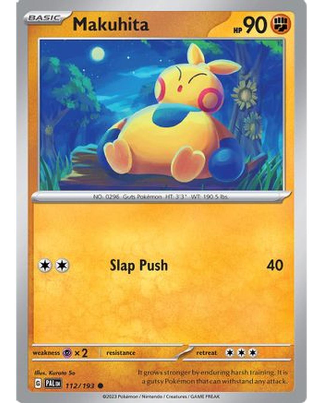 Makuhita 112/193  - Reverse Holofoil SV02 Paldea Evolved - Common