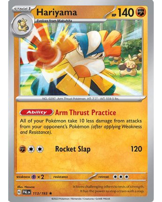 Hariyama 113/193  - Holofoil SV02 Paldea Evolved - Rare
