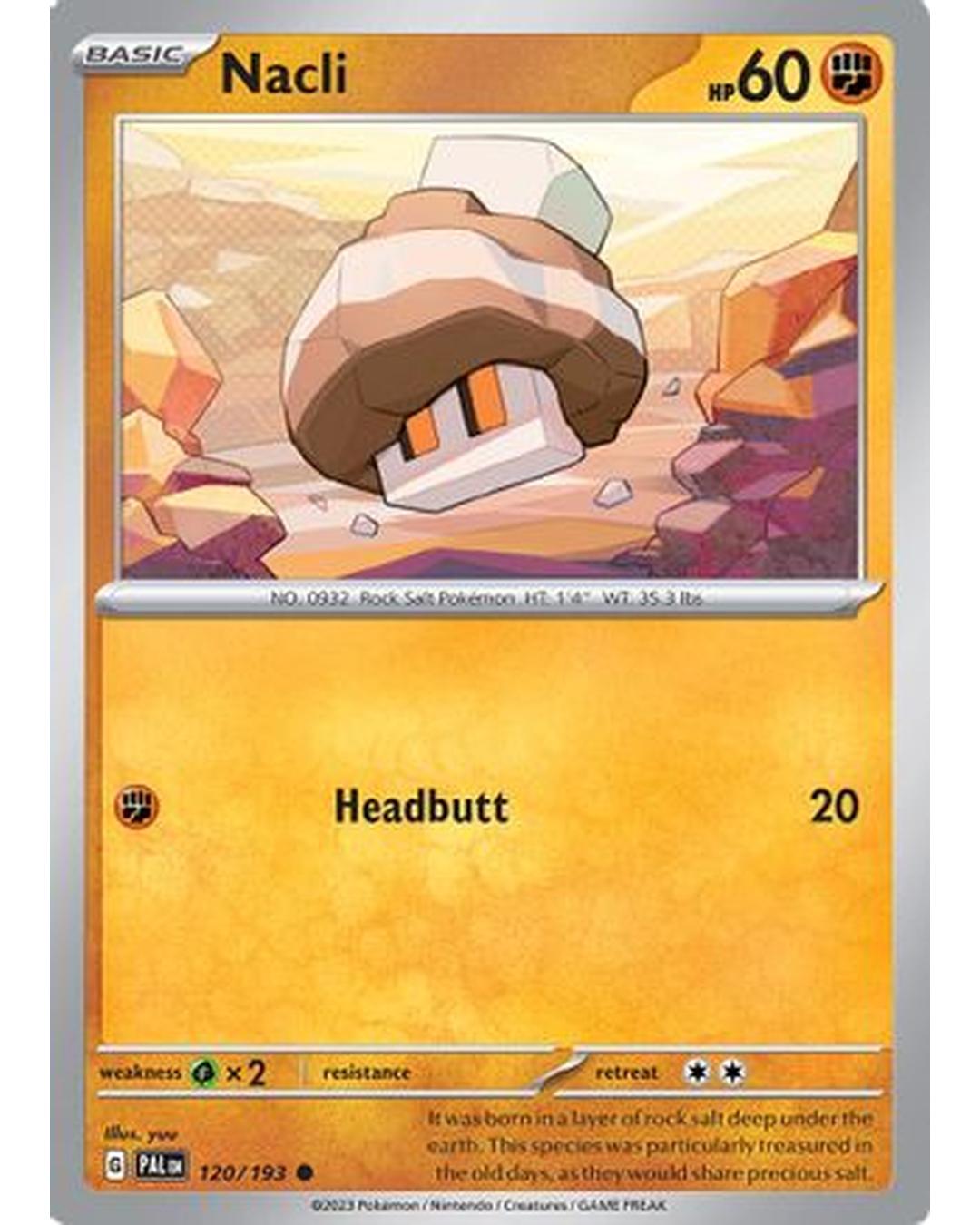 Nacli 120/193  SV02 Paldea Evolved - Common