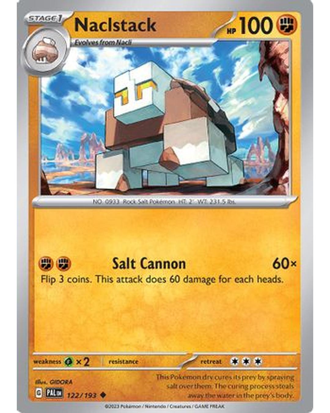 Naclstack 122/193  SV02 Paldea Evolved - Uncommon