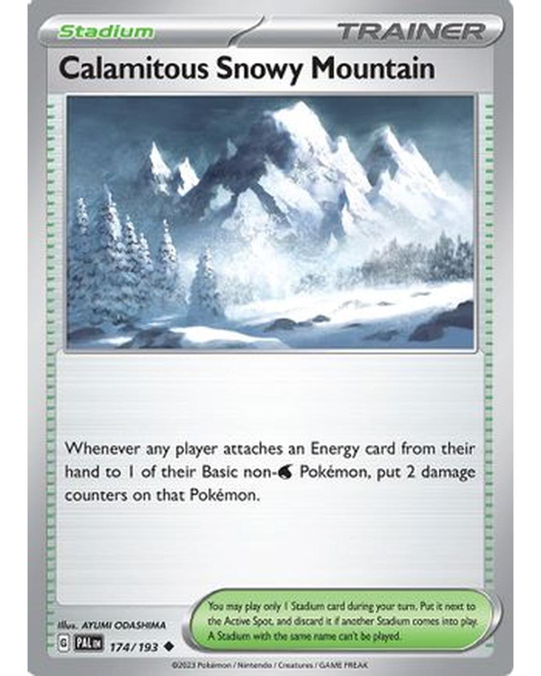Calamitous Snowy Mountain 174/193  SV02 Paldea Evolved - Uncommon