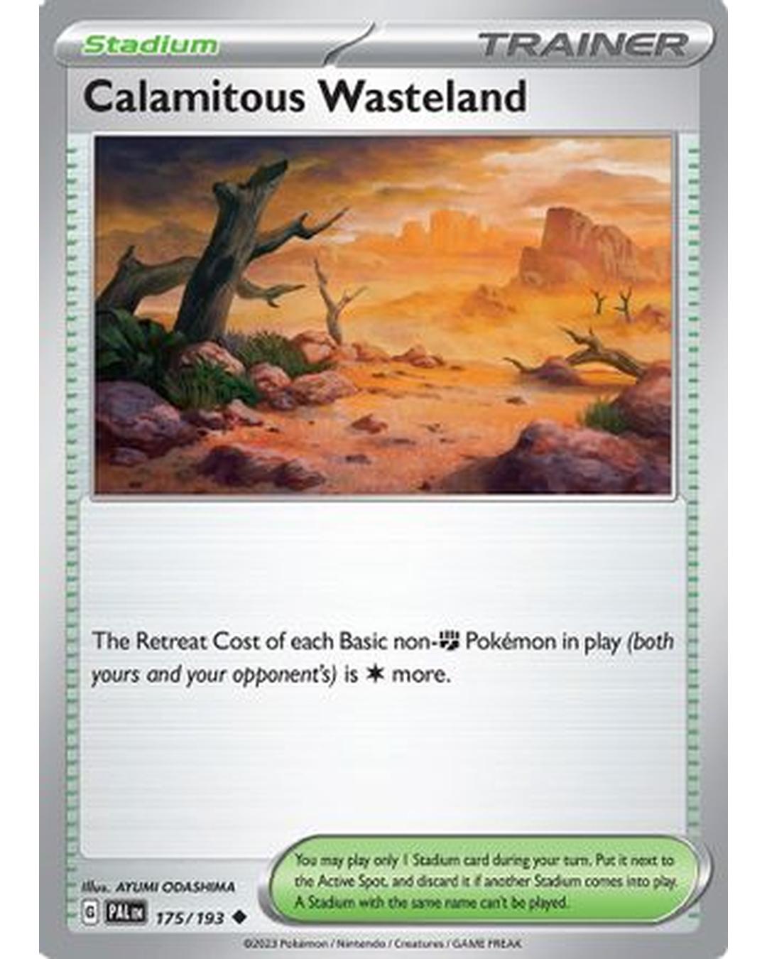 Calamitous Wasteland 175/193  - Reverse Holofoil SV02 Paldea Evolved - Uncommon