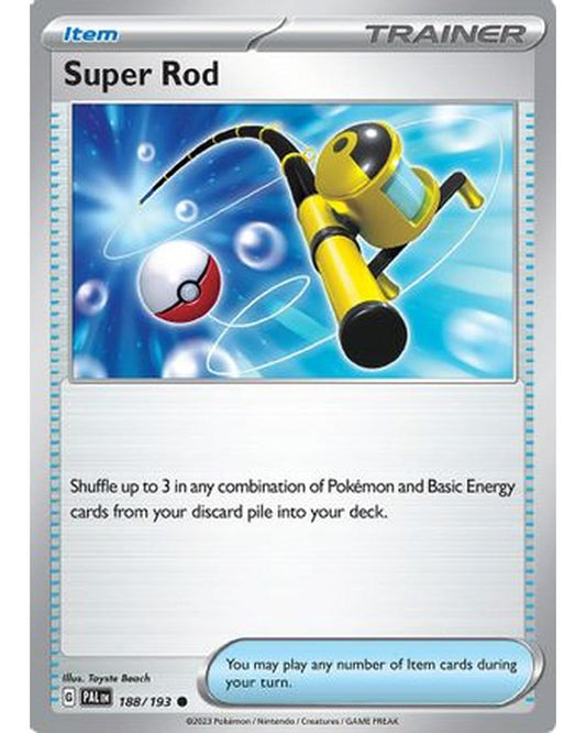Super Rod 188/193  - Reverse Holofoil SV02 Paldea Evolved - Common