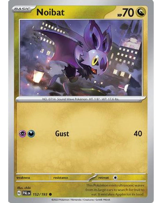 Noibat 152/193  - Reverse Holofoil SV02 Paldea Evolved - Common