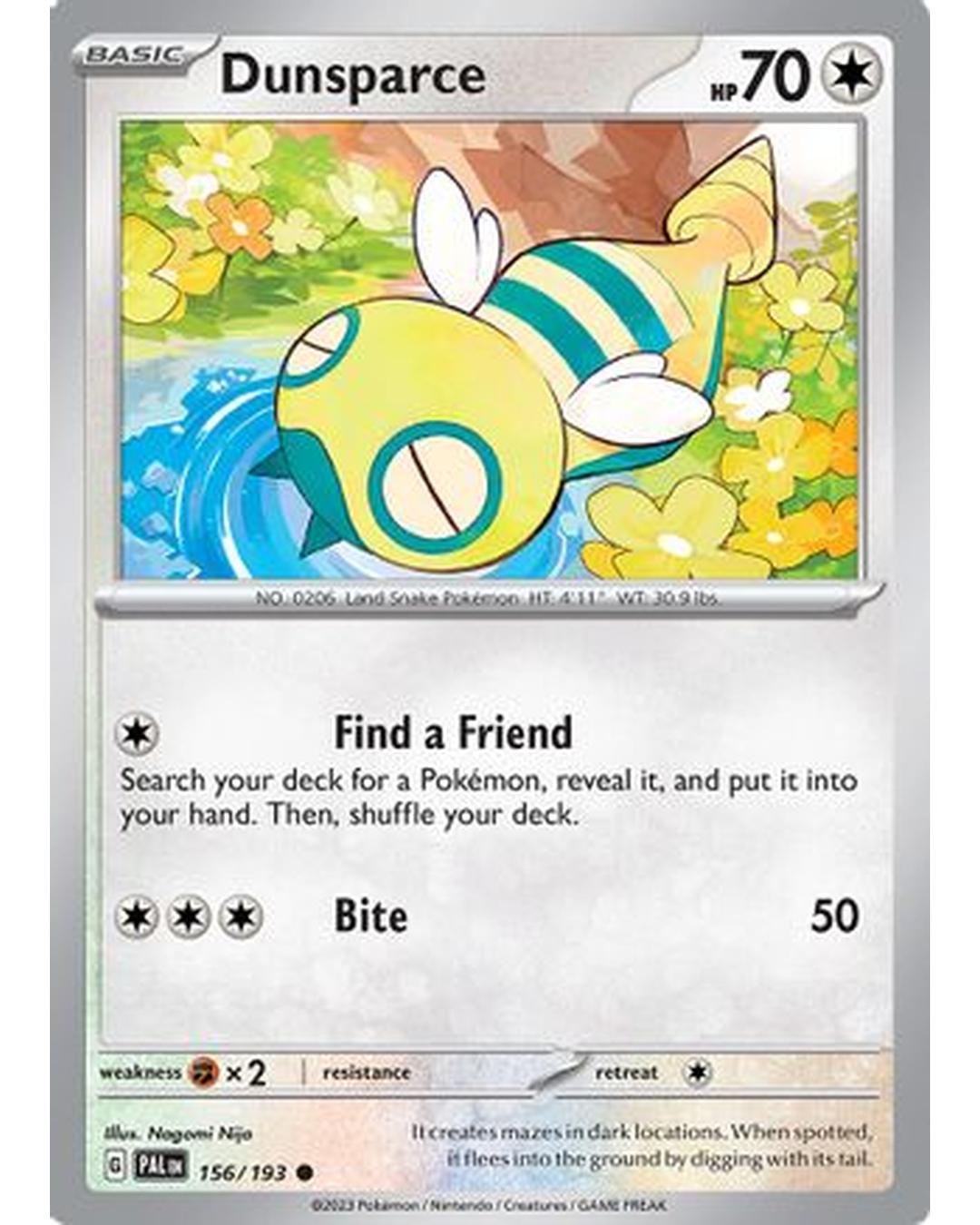 Dunsparce 156/193  SV02 Paldea Evolved - Common