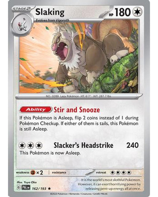 Slaking 162/193  - Holofoil SV02 Paldea Evolved - Rare