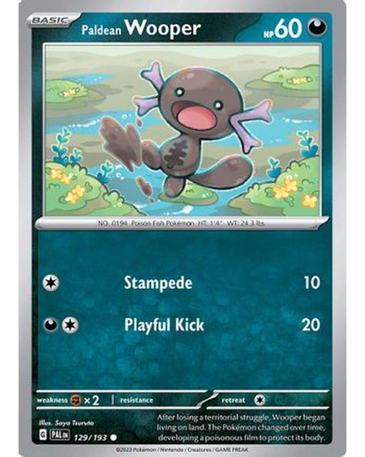 Paldean Wooper 129/193  - Reverse Holofoil SV02 Paldea Evolved - Common