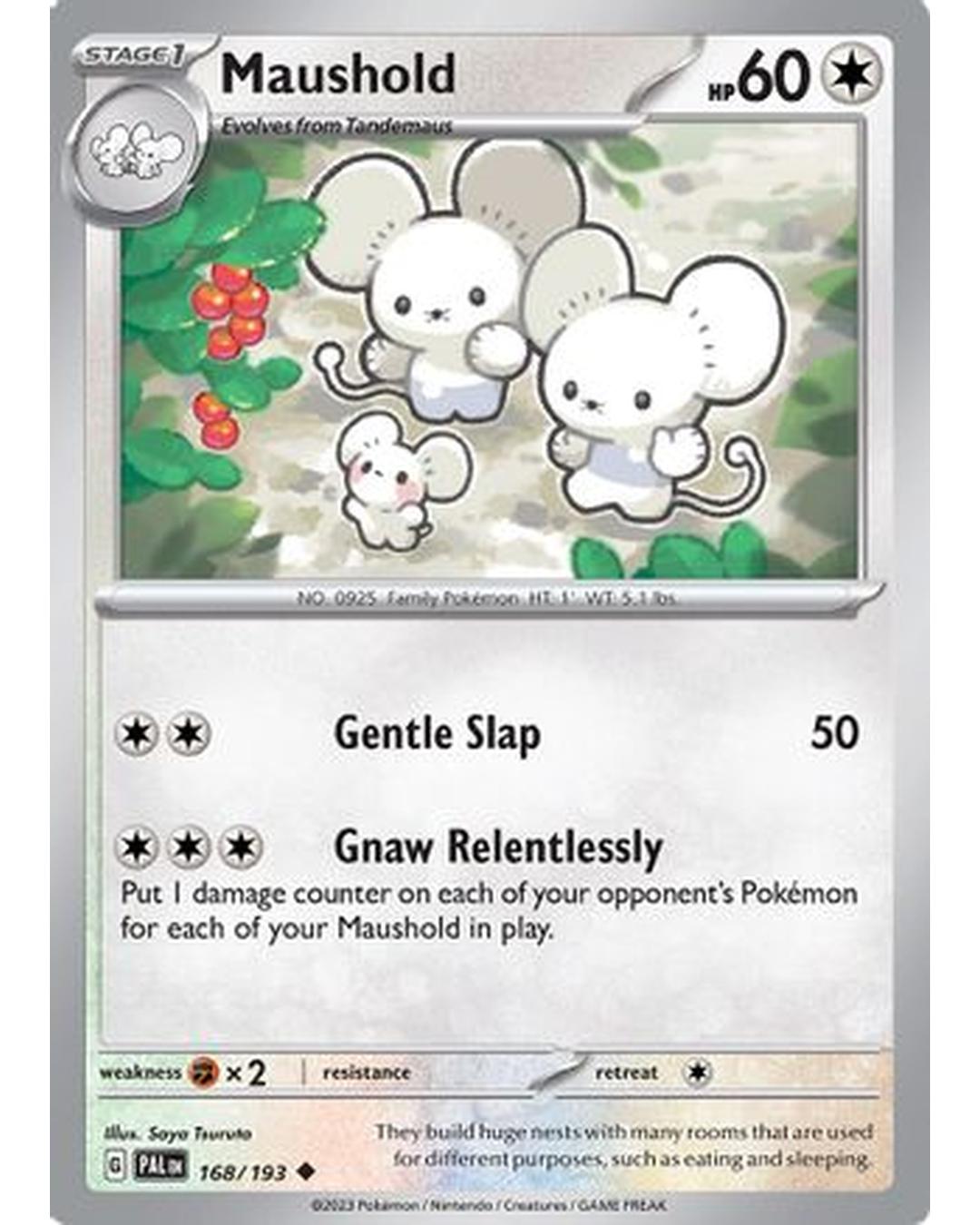 Maushold 168/193  - Reverse Holofoil SV02 Paldea Evolved - Uncommon