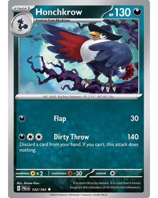 Honchkrow 132/193  SV02 Paldea Evolved - Uncommon