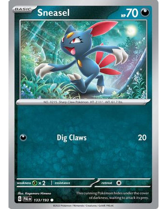 Sneasel 133/193  SV02 Paldea Evolved - Common