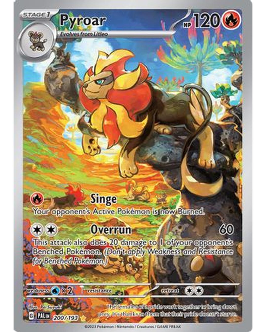 Pyroar 200/193  - Holofoil SV02 Paldea Evolved - Illustration Rare
