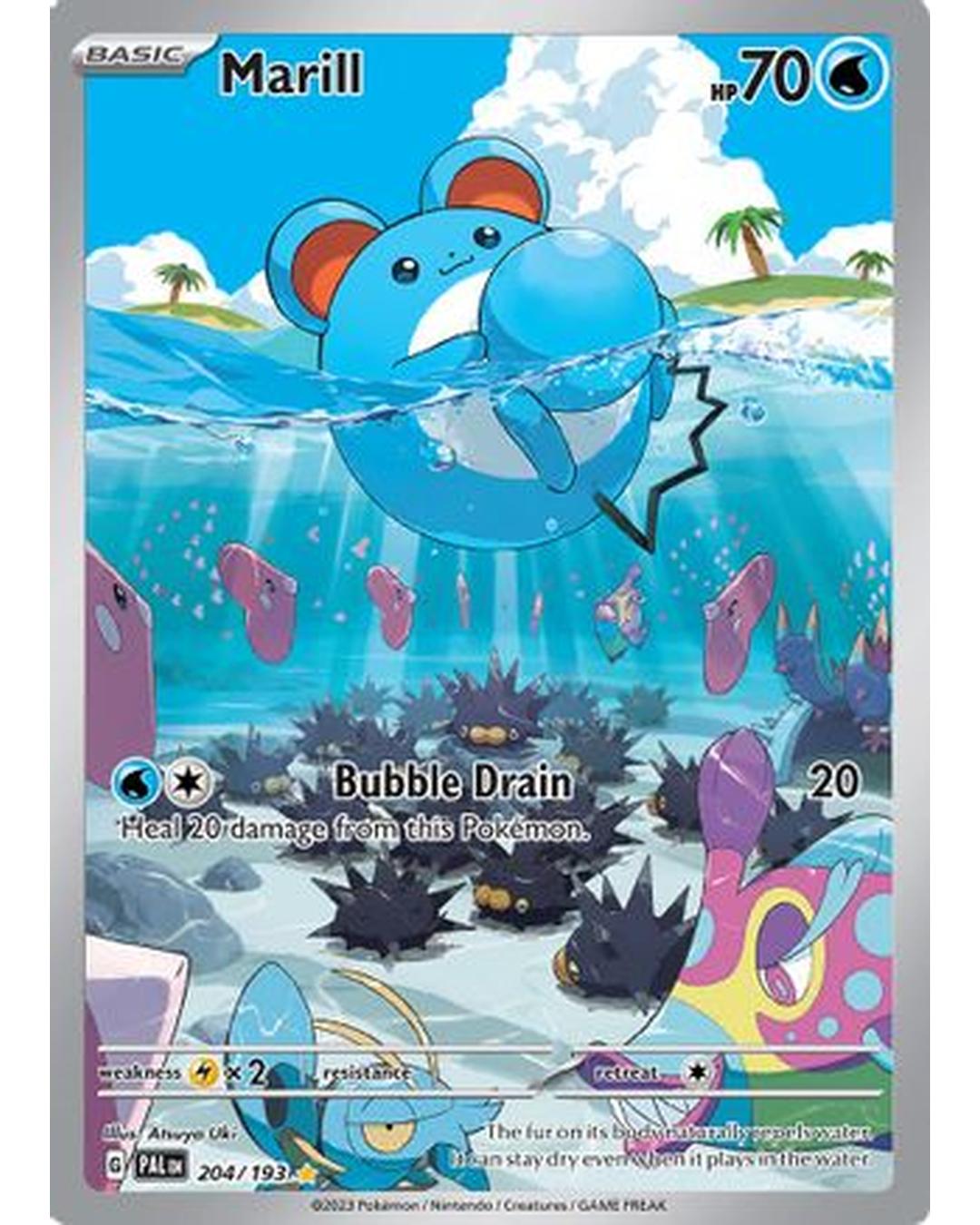 Marill 204/193  - Holofoil SV02 Paldea Evolved - Illustration Rare