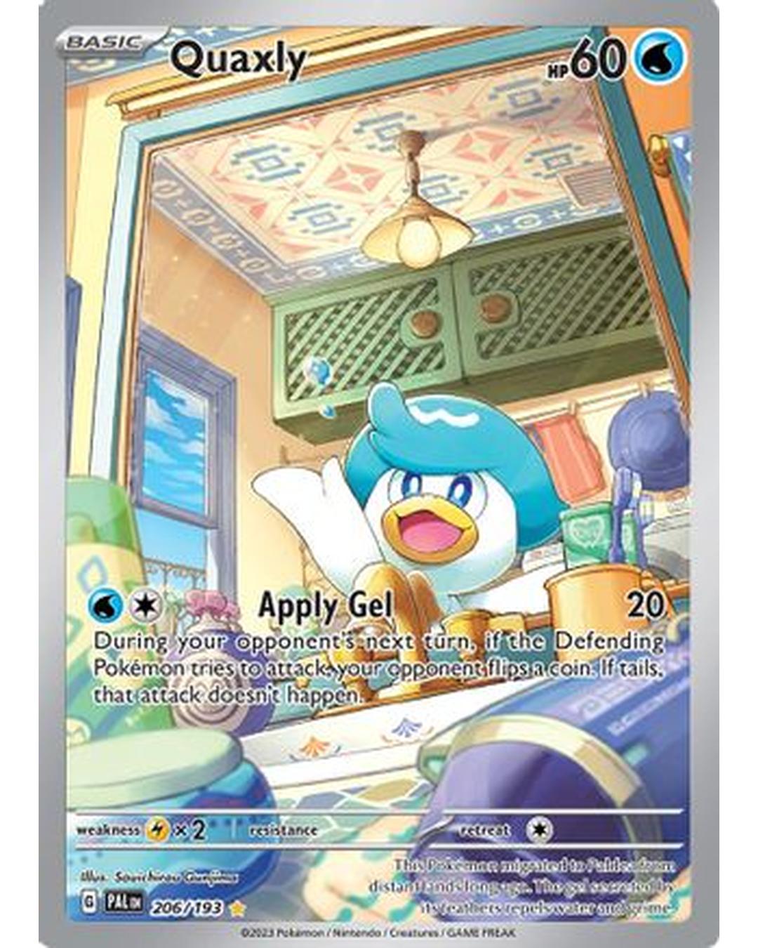 Quaxly 206/193  - Holofoil SV02 Paldea Evolved - Illustration Rare