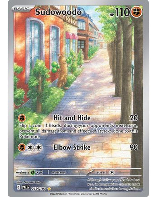 Sudowoodo 219/193  - Holofoil SV02 Paldea Evolved - Illustration Rare