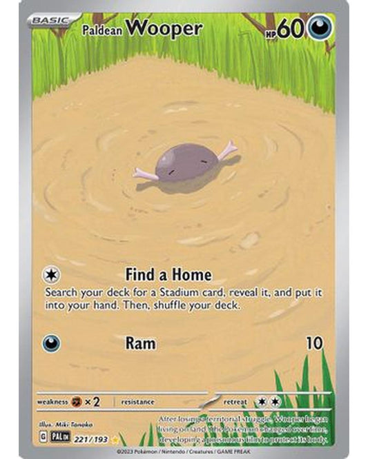 Paldean Wooper 221/193  - Holofoil SV02 Paldea Evolved - Illustration Rare