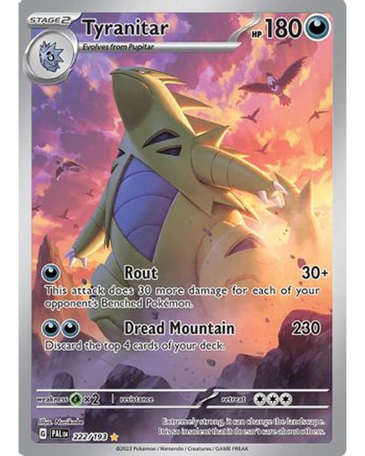 Tyranitar 222/193  - Holofoil SV02 Paldea Evolved - Illustration Rare