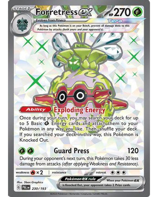 Forretress ex 230/193  - Holofoil SV02 Paldea Evolved - Ultra Rare