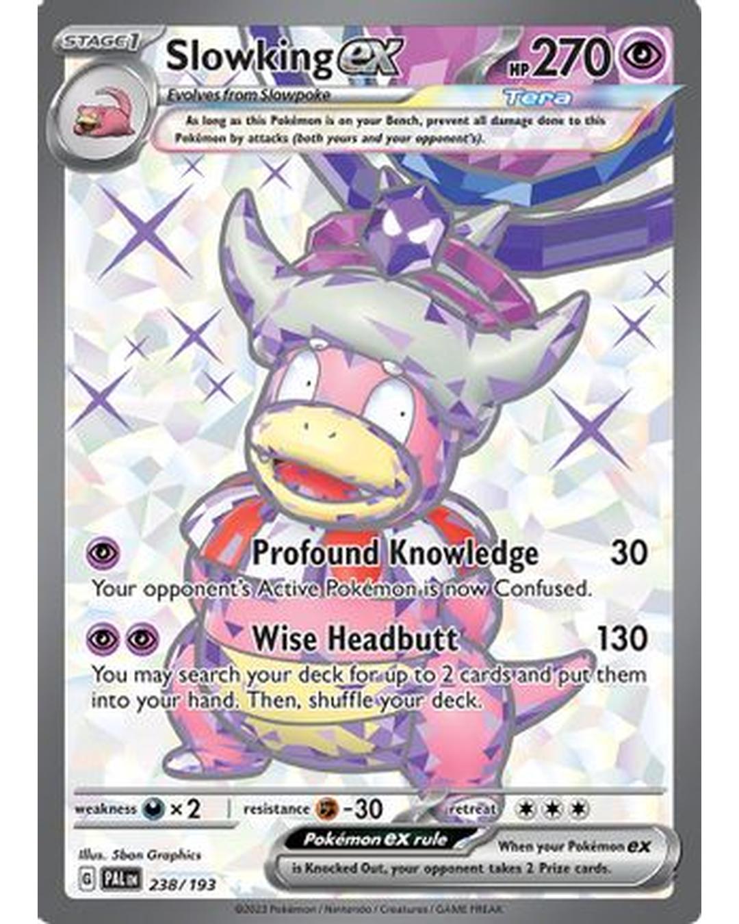 Slowking ex 238/193  - Holofoil SV02 Paldea Evolved - Ultra Rare
