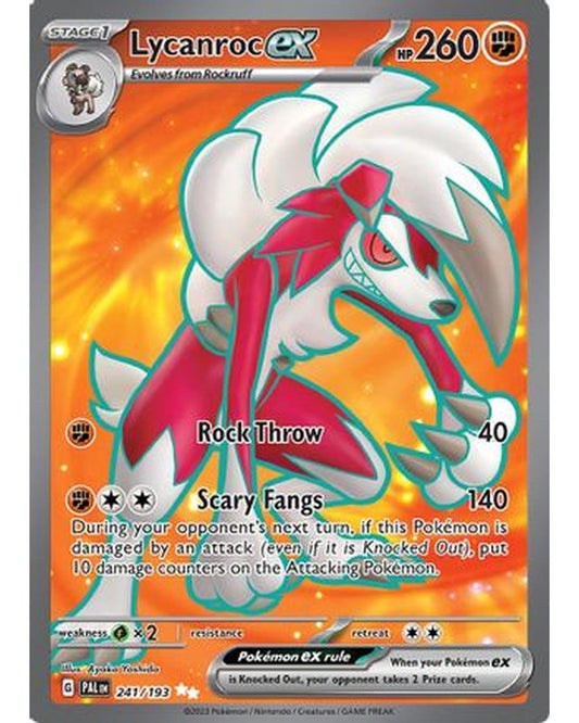 Lycanroc ex 241/193  - Holofoil SV02 Paldea Evolved - Ultra Rare