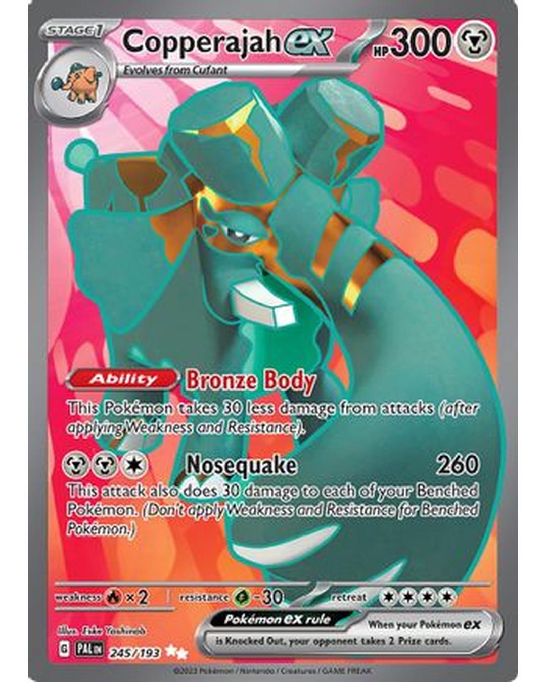 Copperajah ex 245/193  - Holofoil SV02 Paldea Evolved - Ultra Rare