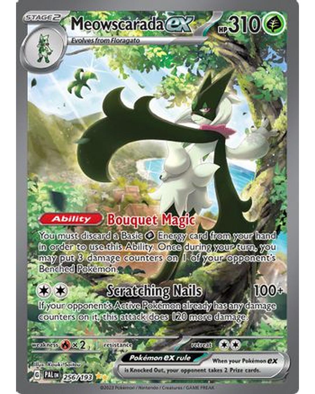 Meowscarada ex 256/193  - Holofoil SV02 Paldea Evolved - Special Illustration Rare