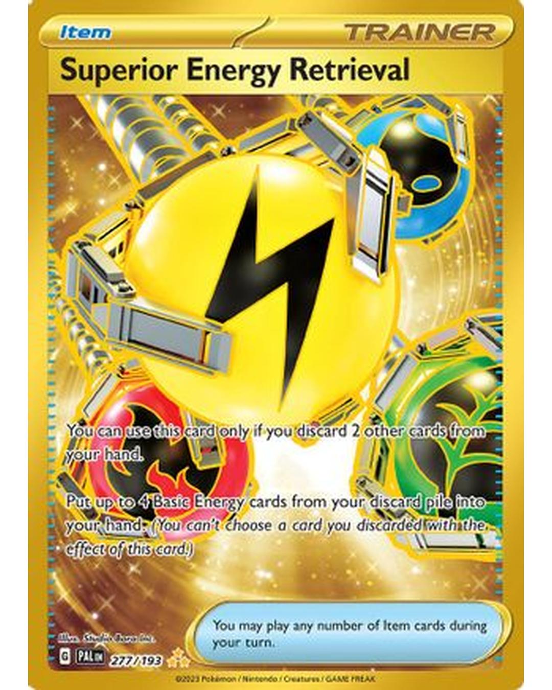 Superior Energy Retrieval 277/193  - Holofoil SV02 Paldea Evolved - Hyper Rare
