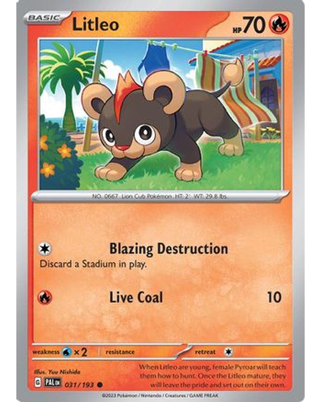 Litleo 031/193  SV02 Paldea Evolved - Common