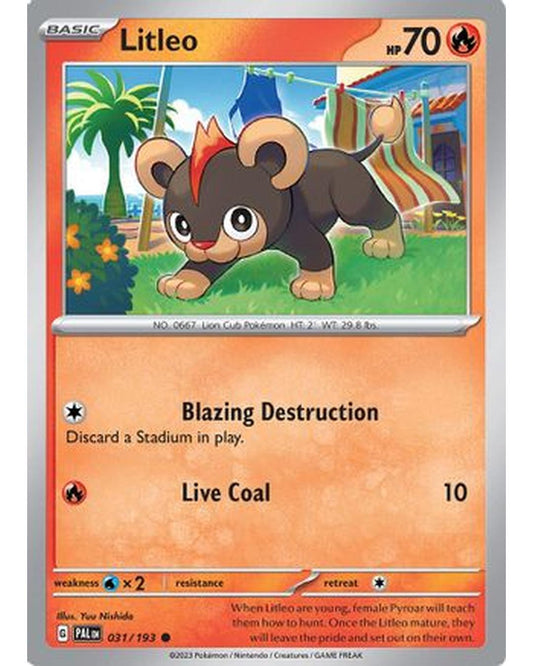 Litleo 031/193  SV02 Paldea Evolved - Common