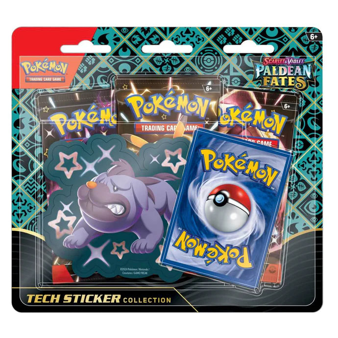 Pokemon TCG Scarlet & Violet Paldean Fates Tech Sticker Blister