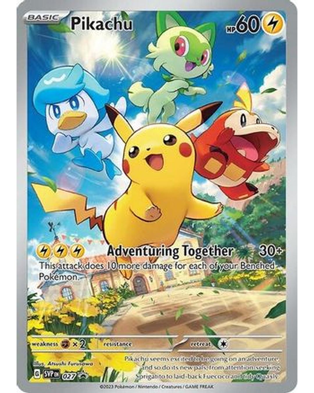 Pikachu 027  - Holofoil SV Scarlet & Violet Promo Cards - Promo