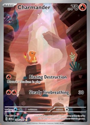 Charmander 168/165  - Holofoil SV Scarlet & Violet 151 - Illustration Rare