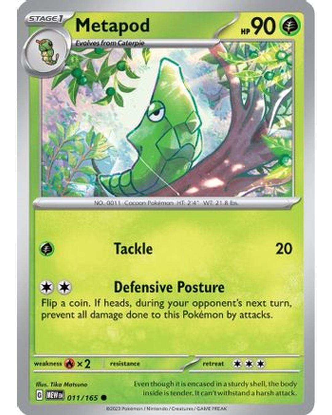 Metapod 011/165  SV Scarlet & Violet 151 - Common