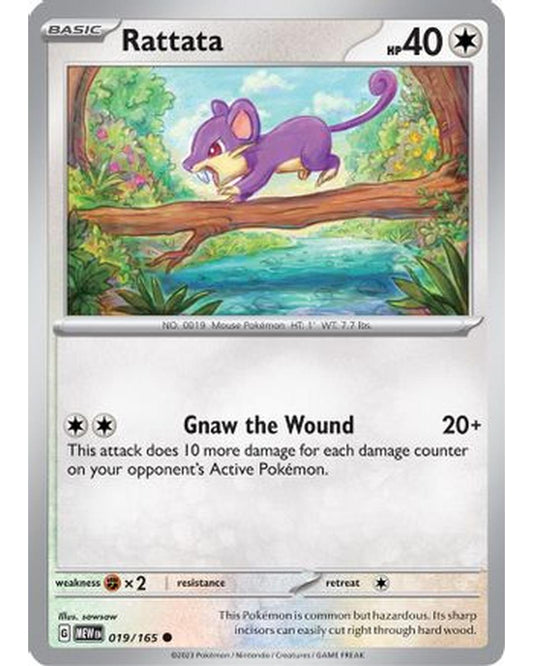 Rattata 019/165  SV Scarlet & Violet 151 - Common