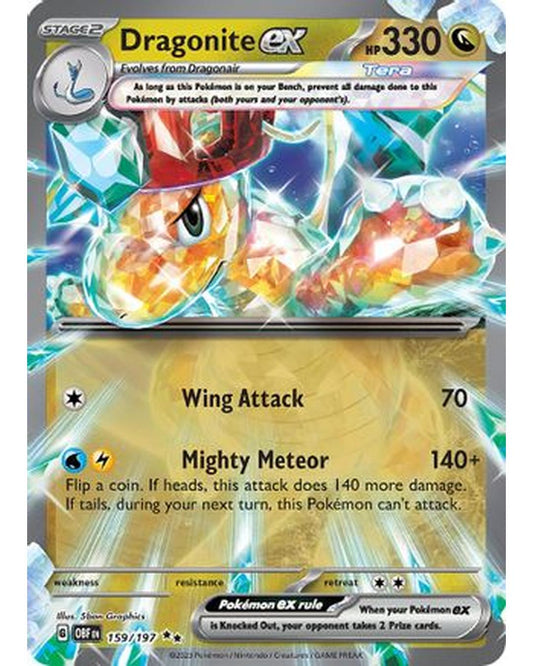 Dragonite ex 159/197  - Holofoil SV03 Obsidian Flames - Double Rare
