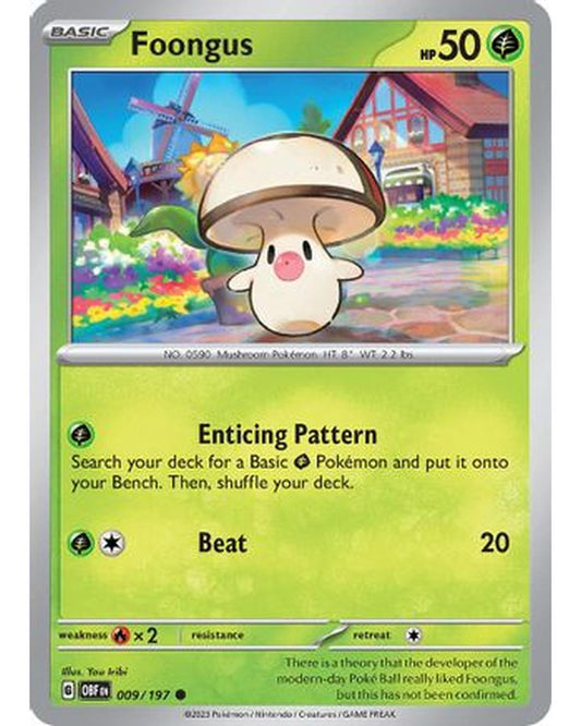 Foongus 009/197  SV03 Obsidian Flames - Common