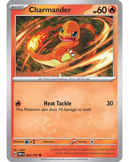 Charmander 026/197  SV03 Obsidian Flames - Common