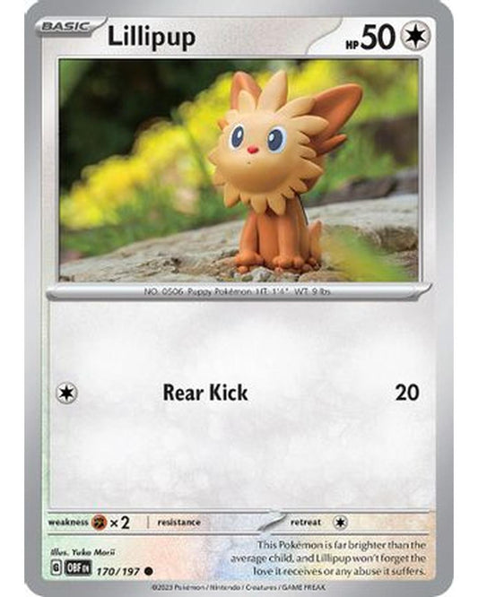 Lillipup 170/197  SV03 Obsidian Flames - Common