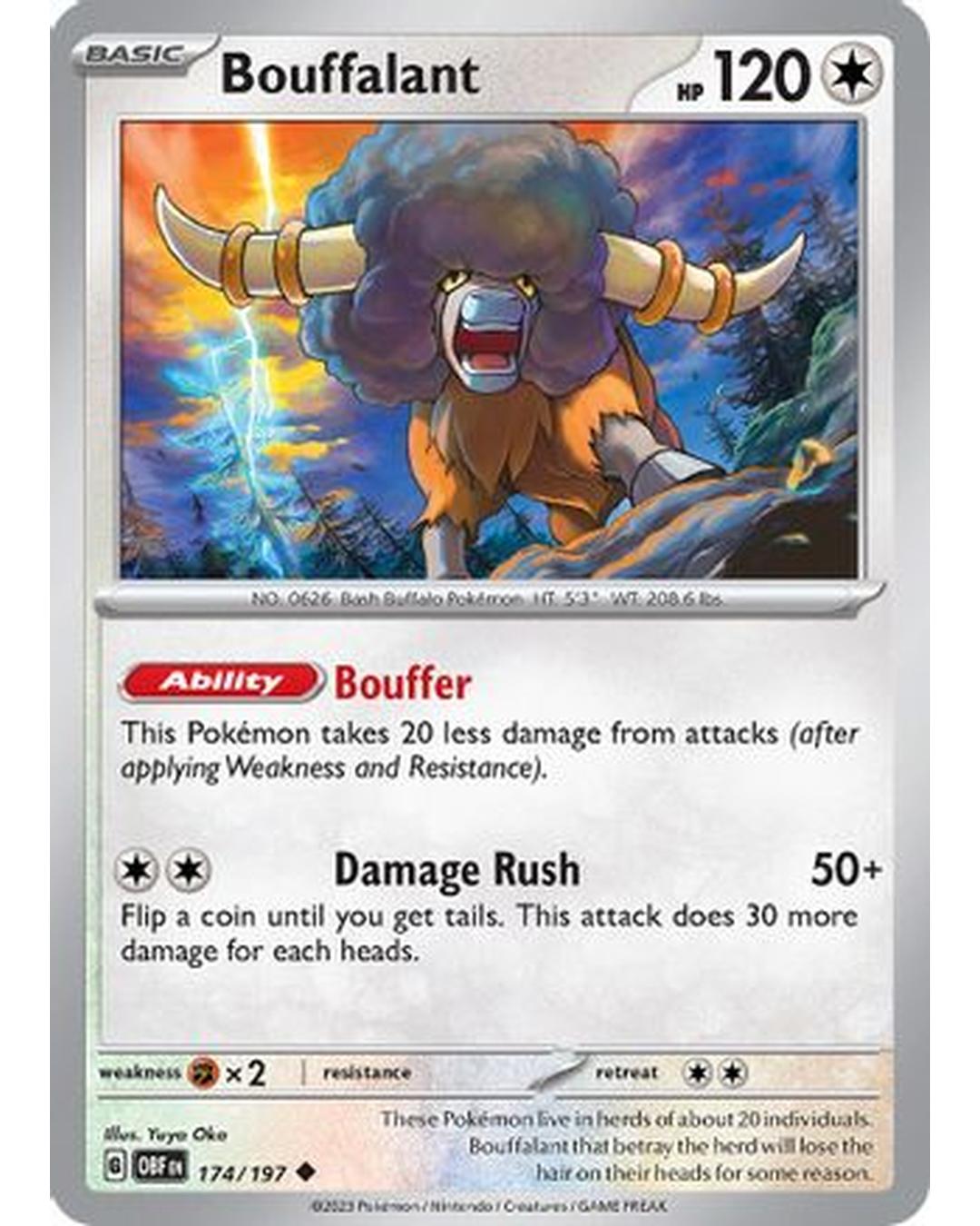 Bouffalant 174/197  SV03 Obsidian Flames - Uncommon